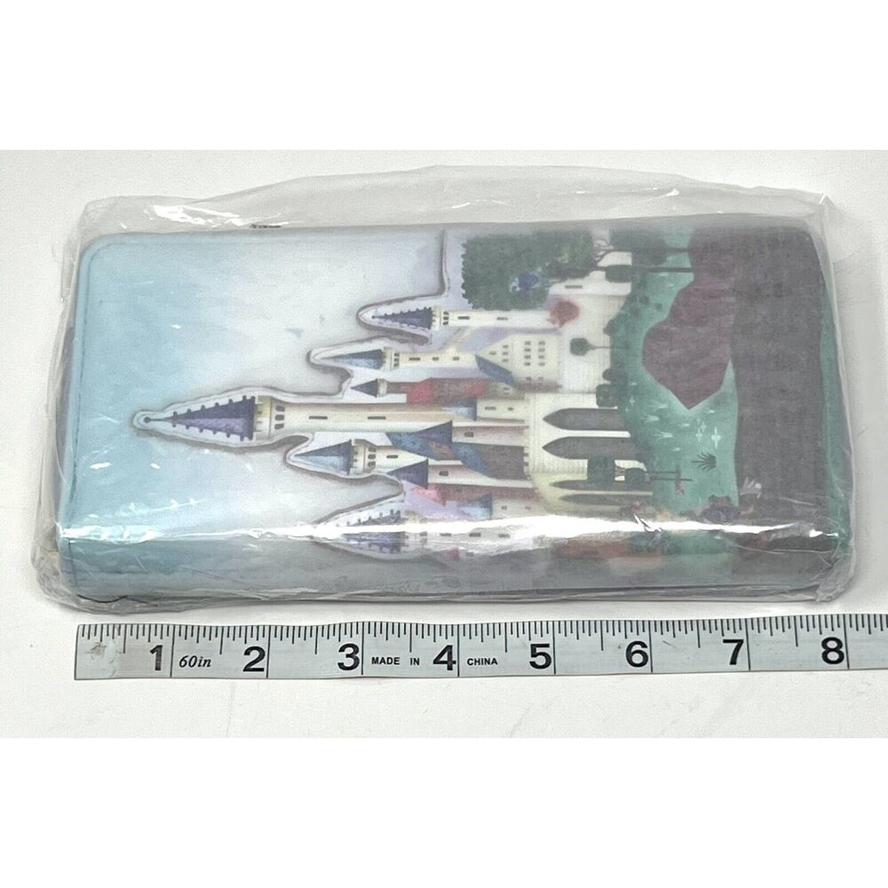Loungefly Disney Princess Sleeping Beauty Wallet Castle Scene Zippered NWT - Picture 6 of 7